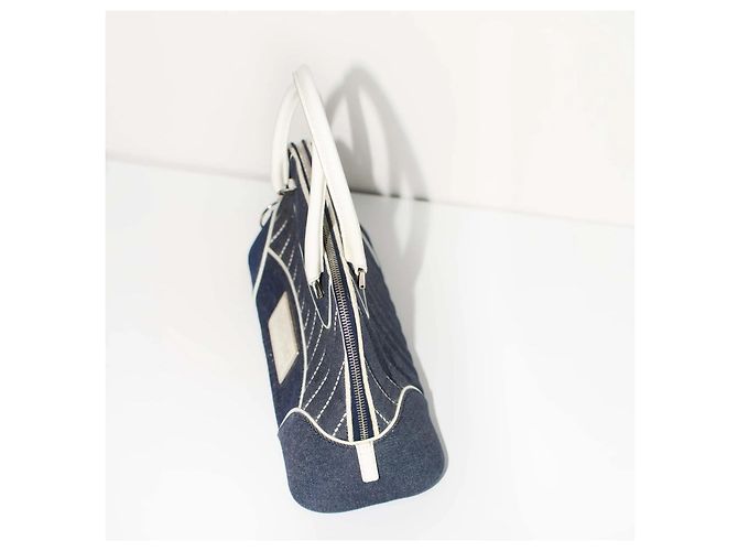 Borsa Christian Dior Montaigne Chris 1947 Bianco Blu - vista 2