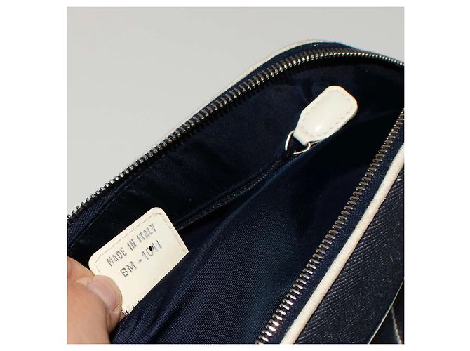 Borsa Christian Dior Montaigne Chris 1947 Bianco Blu - vista 5