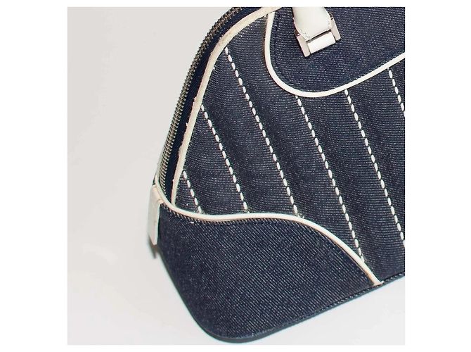 Borsa Christian Dior Montaigne Chris 1947 Bianco Blu - vista 6