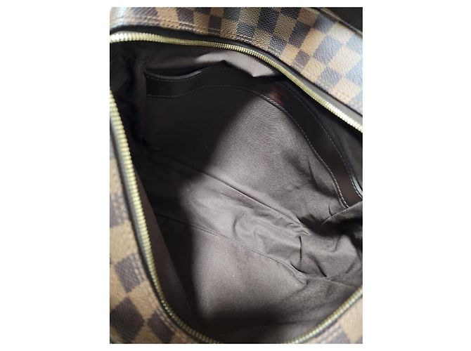 LOUIS VUITTON Borsa Messenger Naviglio in Tela Damier Marrone - vista 11