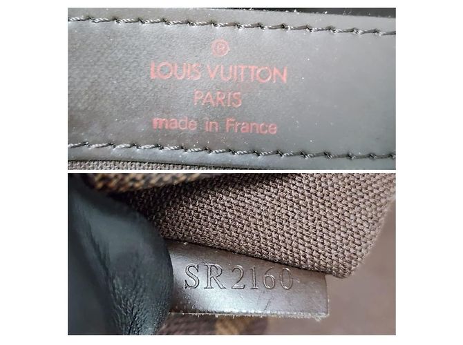 LOUIS VUITTON Borsa Messenger Naviglio in Tela Damier Marrone - vista 2