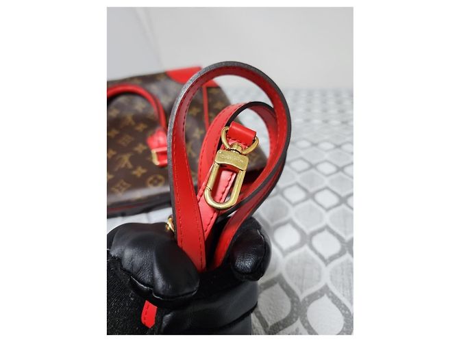 LOUIS VUITTON Borsa a Spalla Phenix in Tela Monogram Marrone/Rosso - vista 10