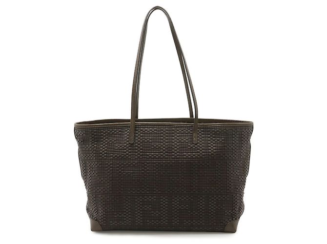 Fendi Zucca-Muster Tragetasche Braun Dunkelbraun - Ansicht 2