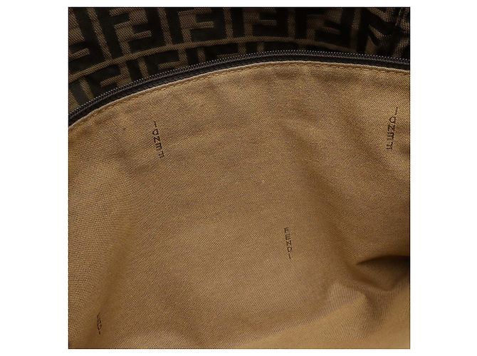 Fendi Zucca-Muster Tragetasche Braun Dunkelbraun - Ansicht 9