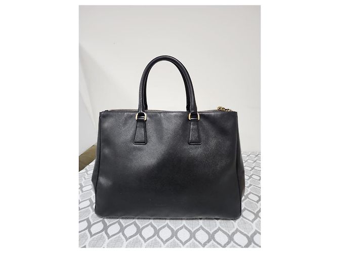 PRADA Saffiano Lux Gran Galleria Doble Cierre Tote Negro - vista 3
