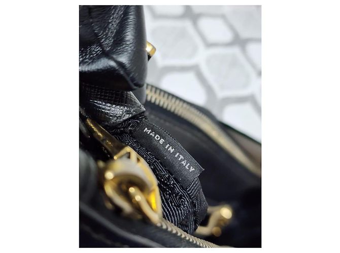 PRADA Saffiano Lux Gran Galleria Doble Cierre Tote Negro - vista 4