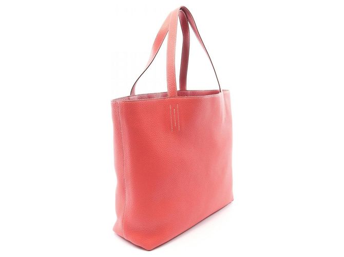Reversible Tote Bag Double Sens 45 von Hermès Pink Rot Bordeaux - Ansicht 2