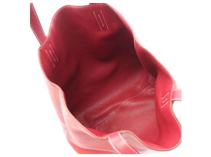 Reversible Tote Bag Double Sens 45 von Hermès Pink Rot Bordeaux - Ansicht 3