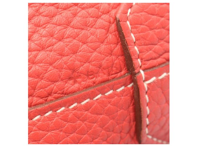 Reversible Tote Bag Double Sens 45 von Hermès Pink Rot Bordeaux - Ansicht 5