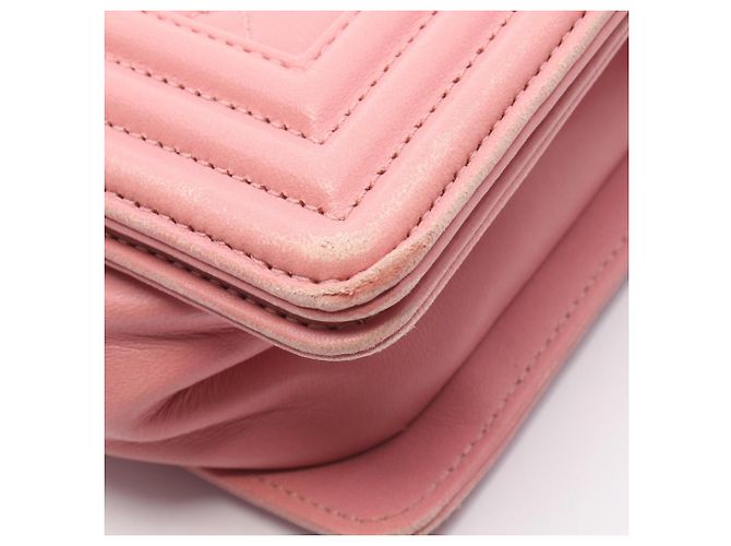 Borsa a spalla Boy di Chanel Rosa - vista 7