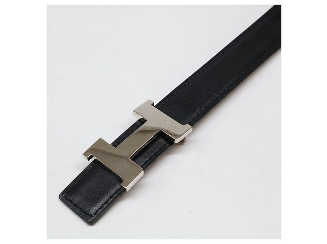 Reversibler Ledergürtel Constance von Hermès Braun Schwarz - Ansicht 4