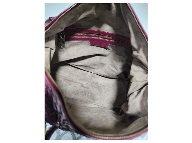 Bottega Veneta Intrecciato Top Handle Bag Burgundy - view 10