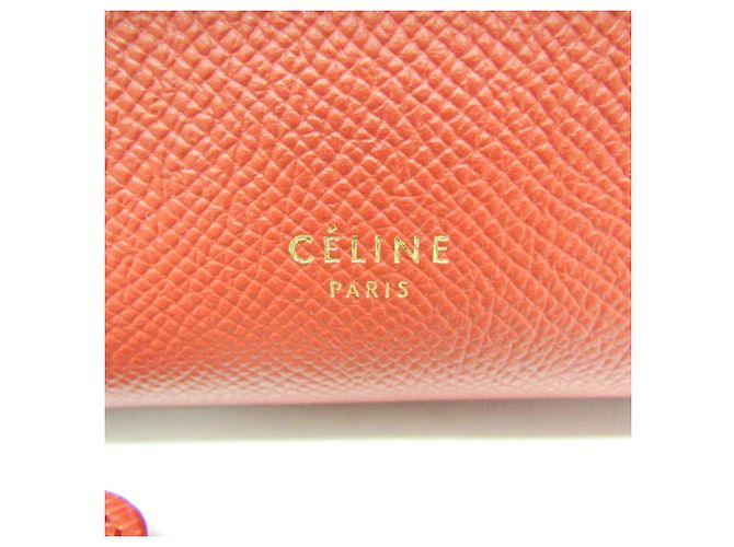 Belt Bag Céline Bolsa de Cinto Celine em Couro Texturizado Nano Vermelho - vista 4