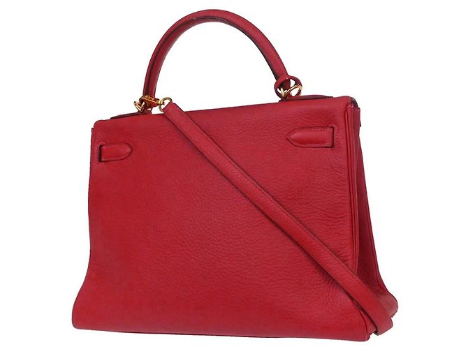 Hermès Hermes Kelly Red Togo con Gold Hardware 32 Rosso - vista 2