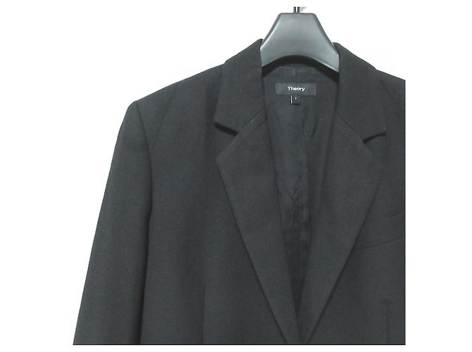 Chaqueta a medida Light Saxony de Theory Negro - vista 3