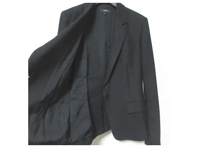 Chaqueta a medida Light Saxony de Theory Negro - vista 5