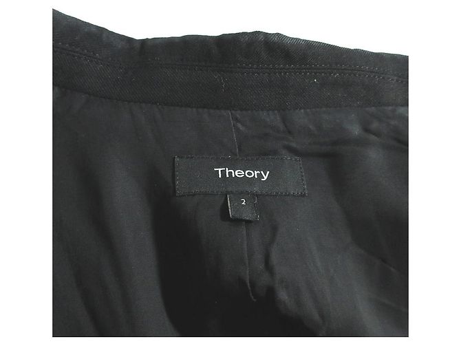 Chaqueta a medida Light Saxony de Theory Negro - vista 6