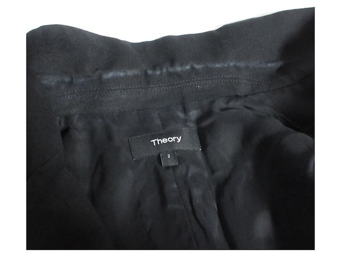 Chaqueta a medida Light Saxony de Theory Negro - vista 9