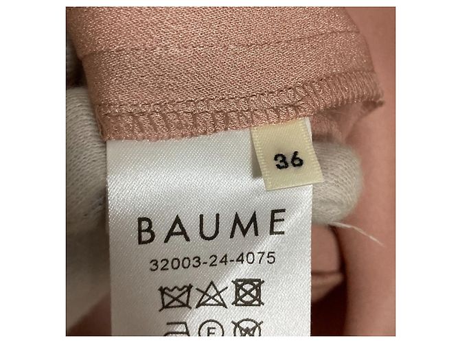 Autre Marque Vestido Largo de Triacetato con Encaje BAUME Beige - vista 7