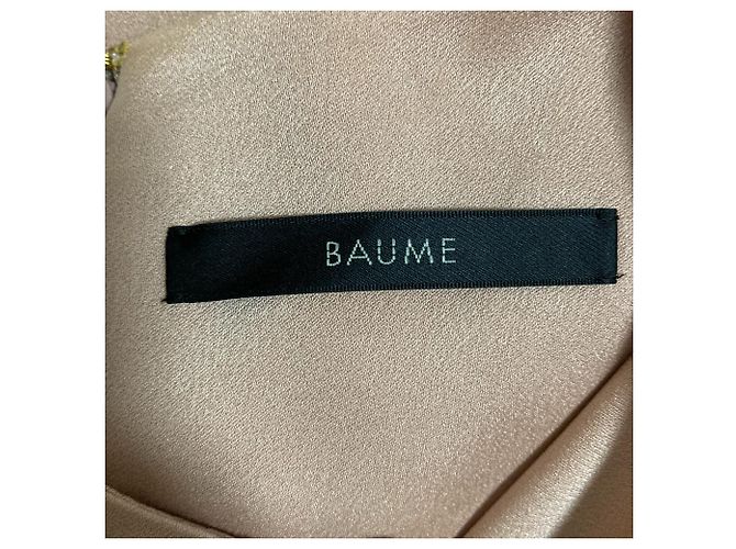 Autre Marque Vestido Largo de Triacetato con Encaje BAUME Beige - vista 8