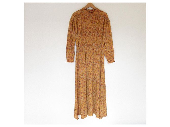 Autre Marque Blumenmusterkleid Green Label Relaxing Orange - Ansicht 2