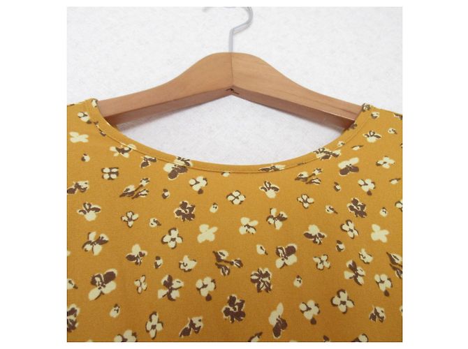 Autre Marque Blumenmusterkleid Green Label Relaxing Gelb - Ansicht 3