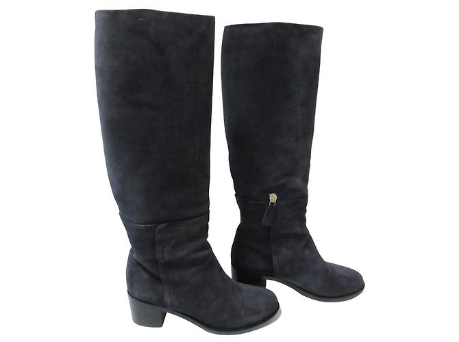 Botas de ante Max Mara Azul Azul marino - vista 3