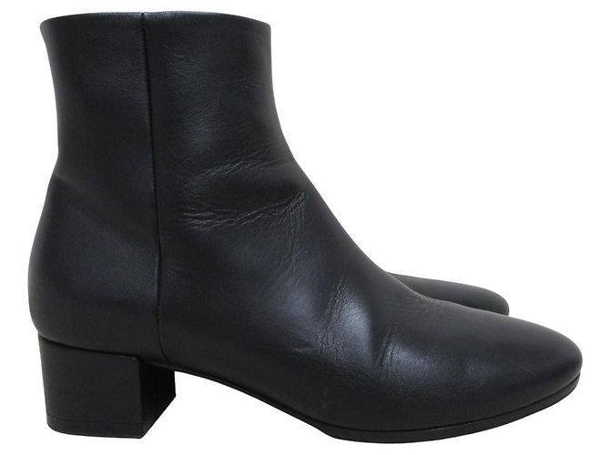 Everyday Botines cortos de cuero con tacón BB Balenciaga Negro - vista 2