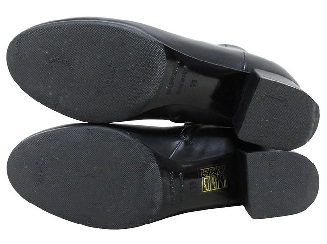 Everyday Botines cortos de cuero con tacón BB Balenciaga Negro - vista 5