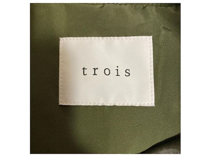 Autre Marque Chaqueta acolchada Trois Verde Caqui - vista 6