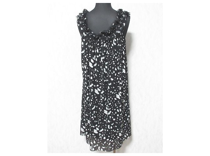 Autre Marque Vestido de Power Net estampado VIVIENNE TAM Negro - vista 2