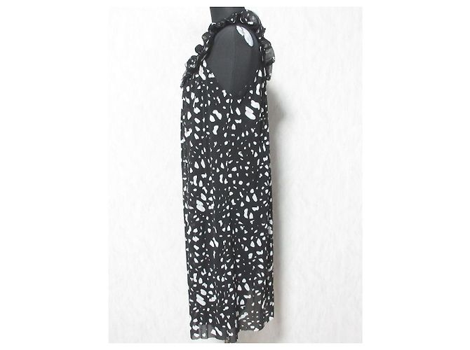 Autre Marque Vestido de Power Net estampado VIVIENNE TAM Negro - vista 3