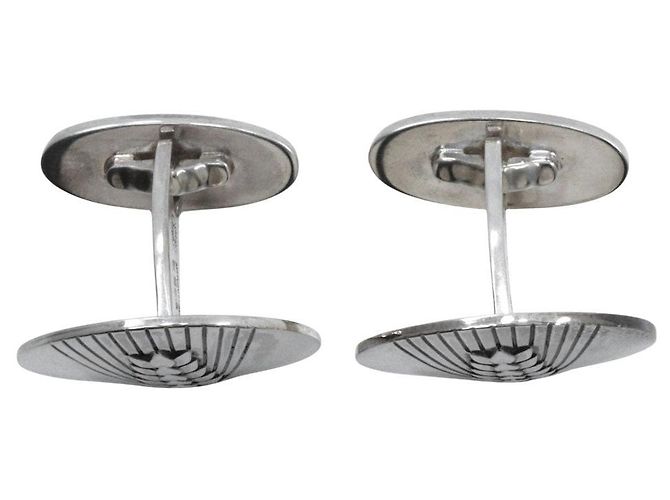Autre Marque Gemelli in argento 925 Spiga di Grano Georg Jensen - vista 2