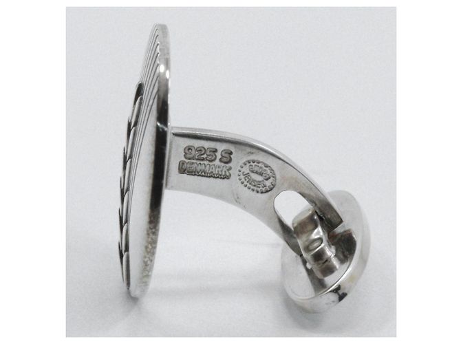 Autre Marque Gemelli in argento 925 Spiga di Grano Georg Jensen - vista 3