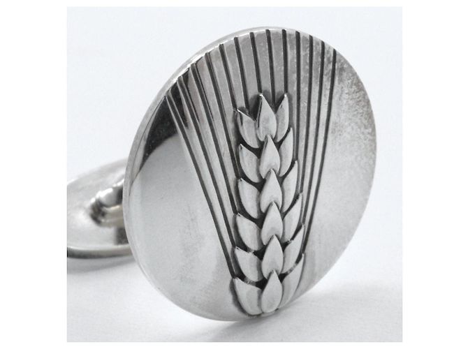 Autre Marque Gemelli in argento 925 Spiga di Grano Georg Jensen - vista 4