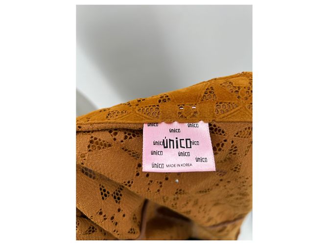 Autre Marque Sobrecamisa UNICO Beige de Algodón Talla S - vista 5