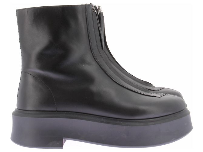 Botines de cuero negro The Row - vista 2