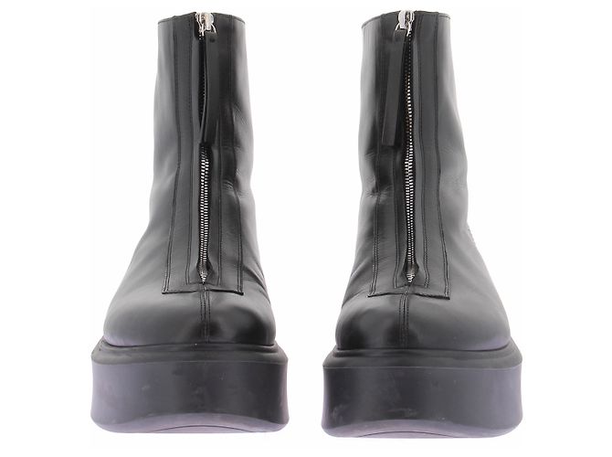 Botines de cuero negro The Row - vista 4