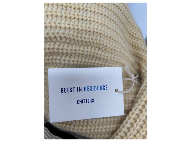 Autre Marque Beige Strickjacke aus Wolle und Kaschmir Braun - Ansicht 5