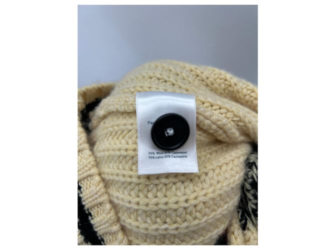 Autre Marque Beige Strickjacke aus Wolle und Kaschmir Braun - Ansicht 7