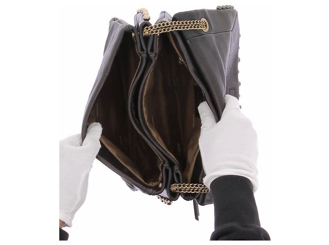 Borsa a mano Lanvin in pelle nera Nero - vista 7