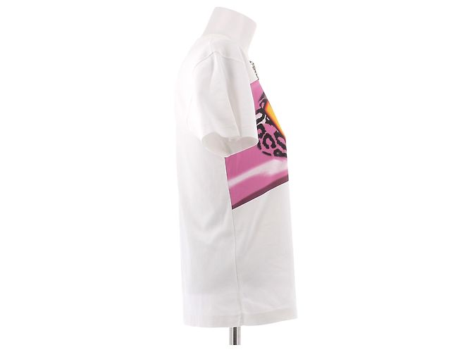 Camiseta estampada de algodón blanca Louis Vuitton Blanco - vista 3