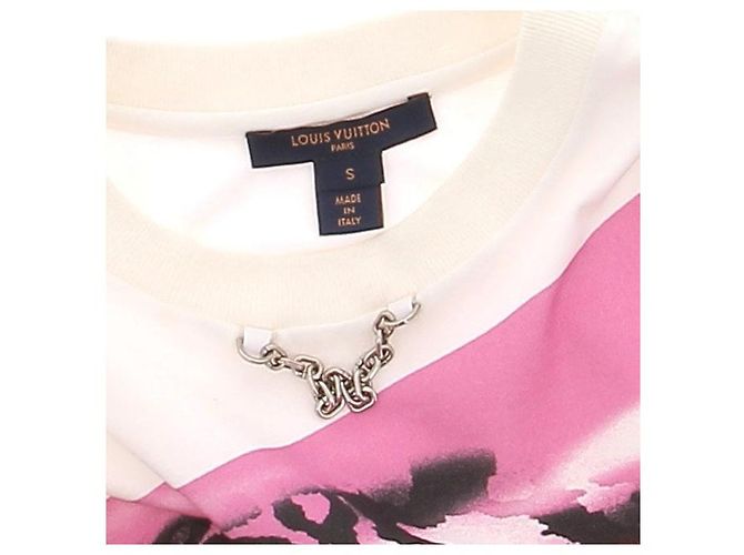Camiseta estampada de algodón blanca Louis Vuitton Blanco - vista 5