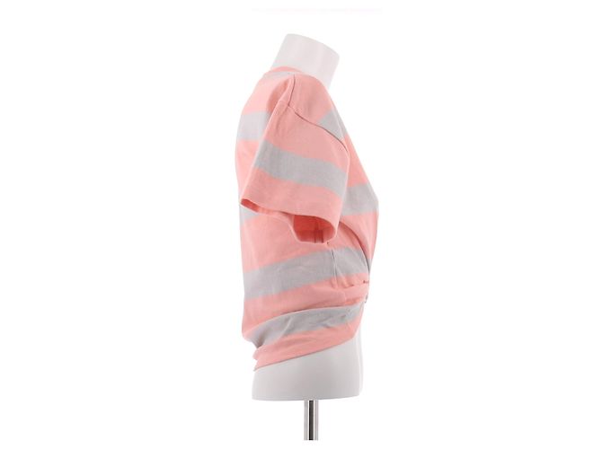 Paco Rabanne Camiseta rosa a rayas - vista 3
