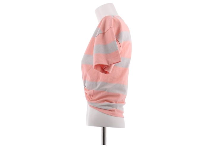 Paco Rabanne Camiseta rosa a rayas - vista 4