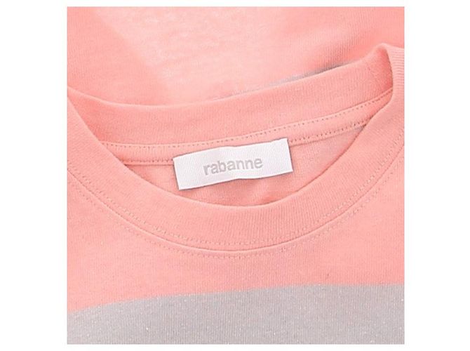 Paco Rabanne Camiseta rosa a rayas - vista 5