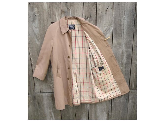 Burberry Regenmantel aus Baumwoll-Gabardine Beige - Ansicht 5