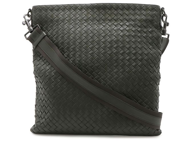 Borsa a Spalla Intrecciato Bottega Veneta Cachi - vista 2