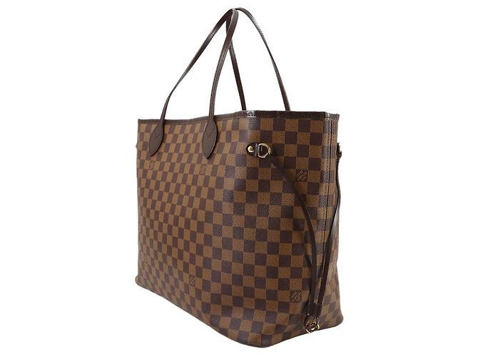 Borsa Tote Louis Vuitton Damier Neverfull GM Fuschia Damier ebene - vista 3