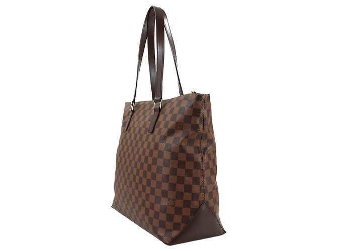 Louis Vuitton Damier Cabas Mezzo Tote-Handtasche Braun Damier ebene - Ansicht 3